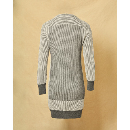 Cardigan long en laine, cachgemire et soie Lorena Antoniazzi