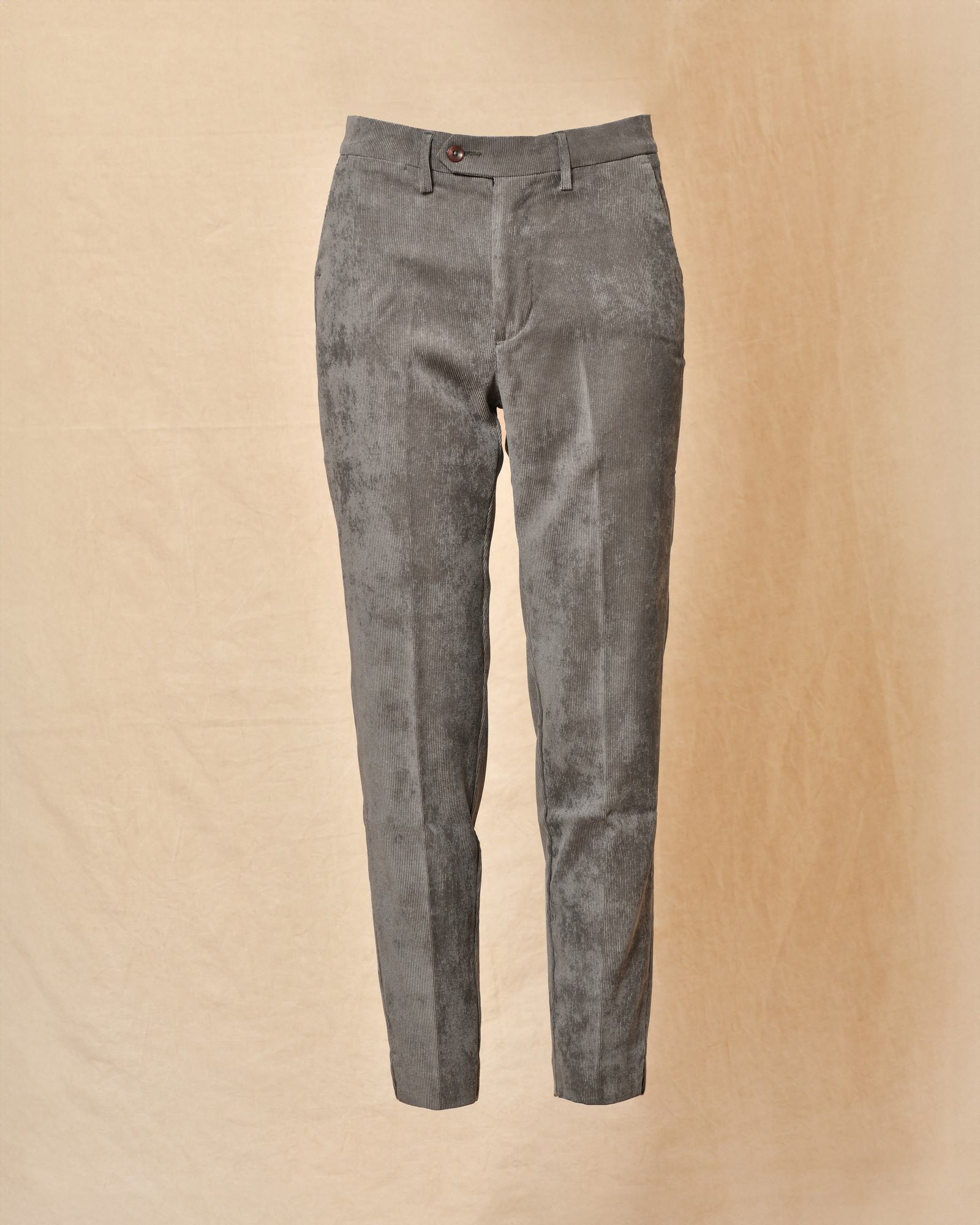Pantalon en velours côtelé gris Re-Hash