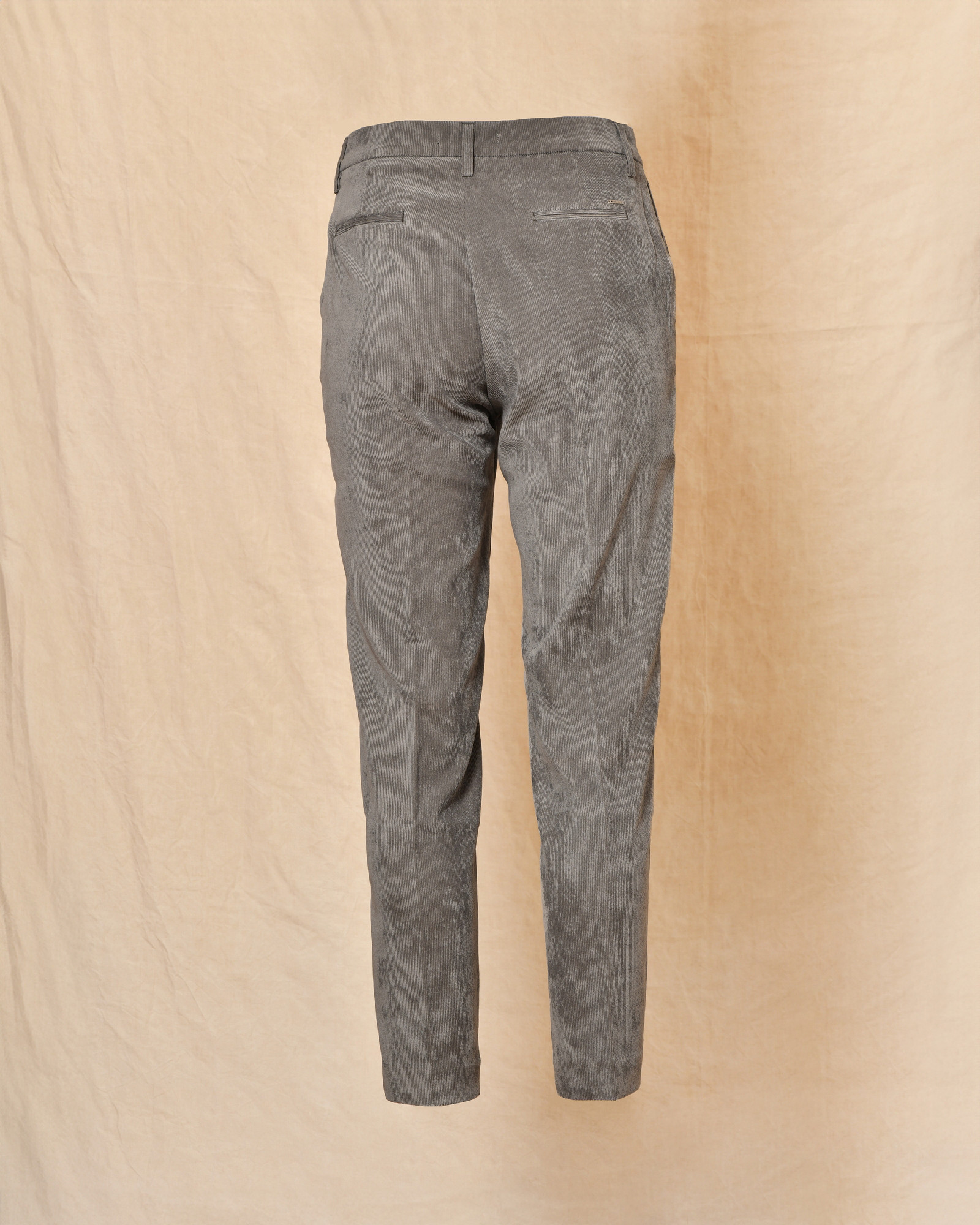 Pantalon en velours côtelé gris Re-Hash