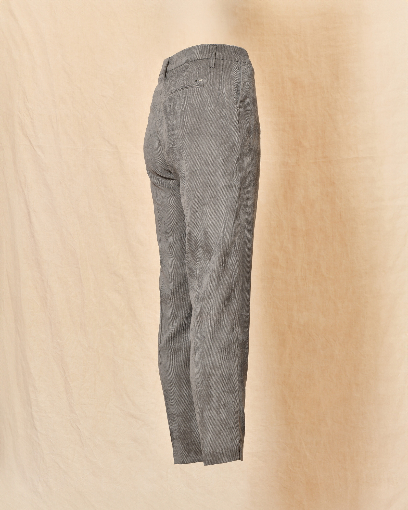 Pantalon en velours côtelé gris Re-Hash