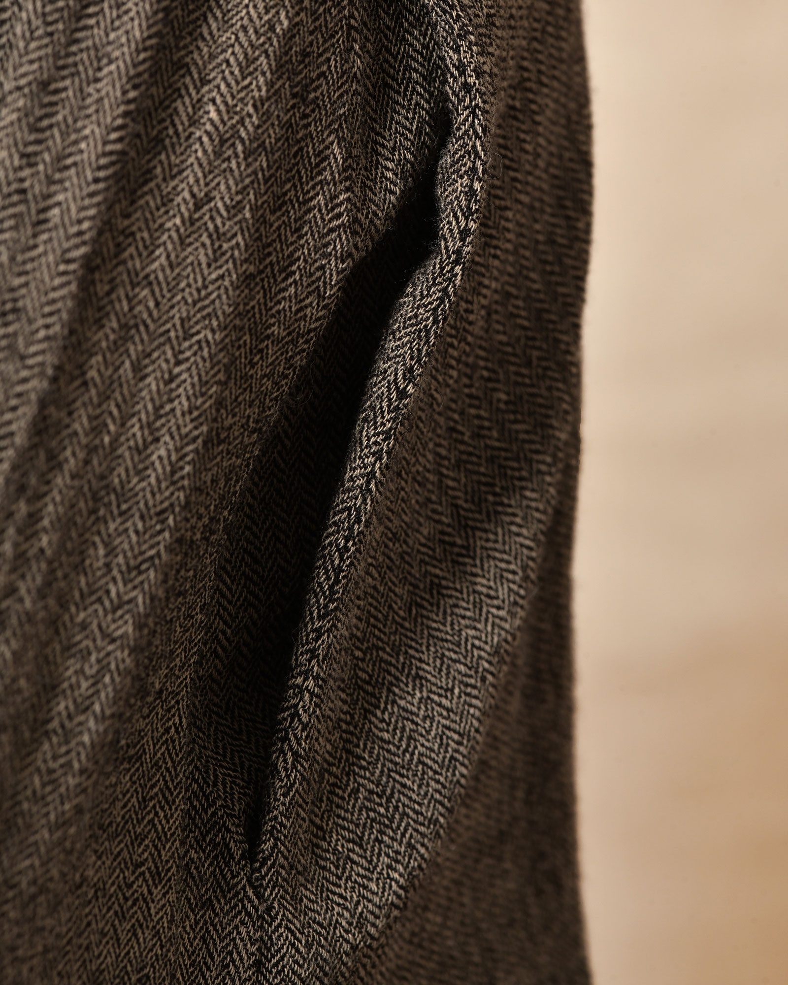 Jupe en laine et viscose gris Diega