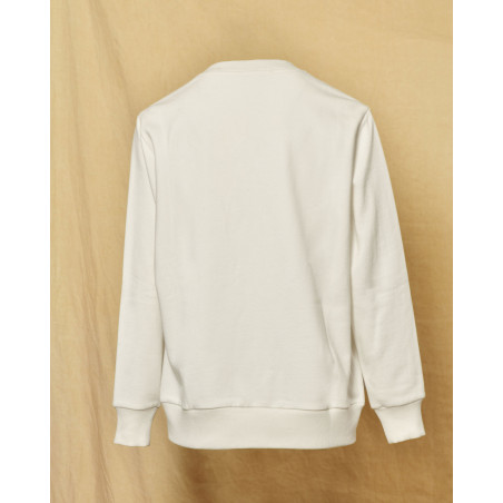 Sweat en coton blanc à strass Parosh
