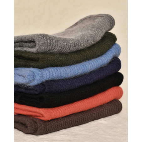 Cagoule en angora orange Ka