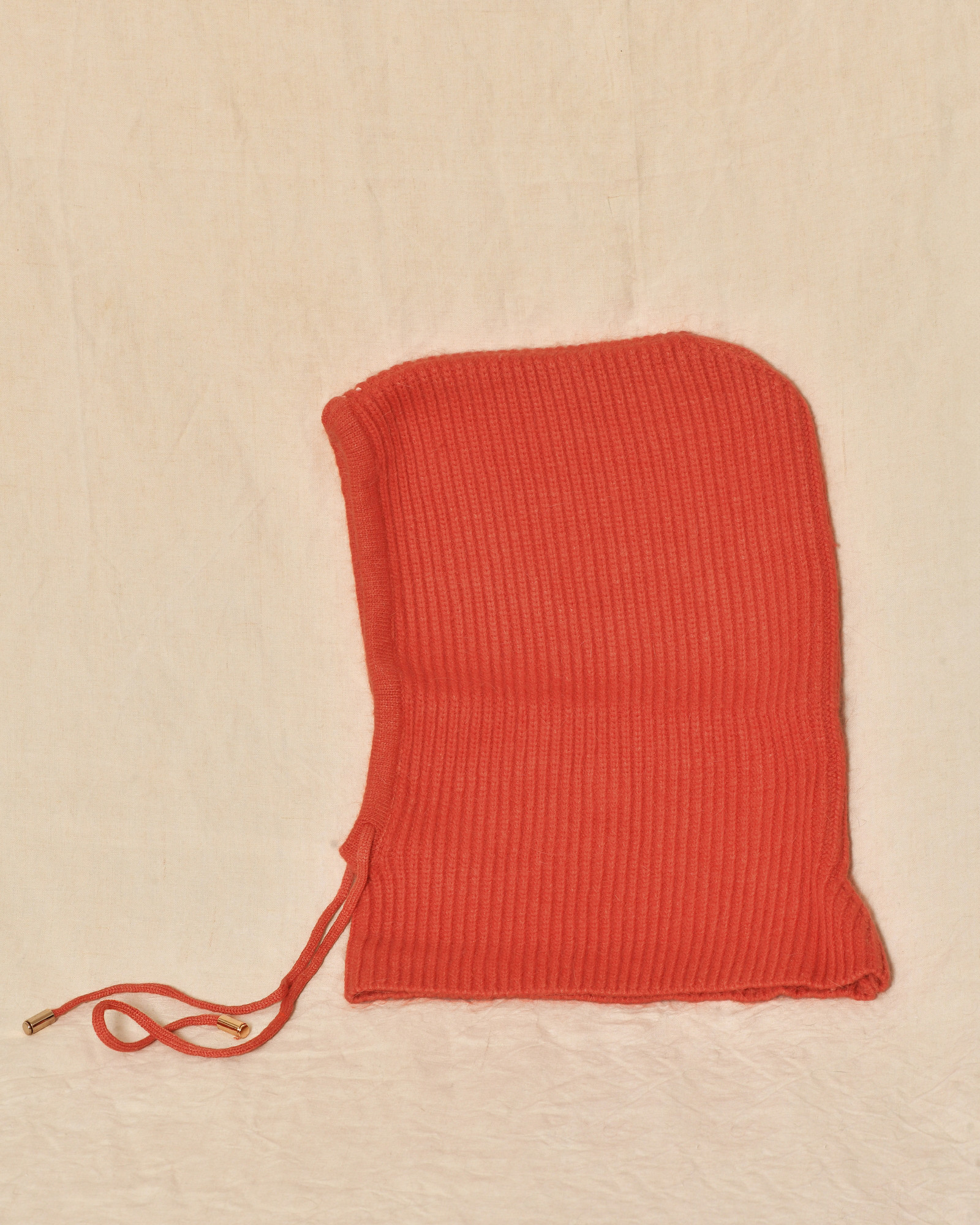 Cagoule en angora orange Ka