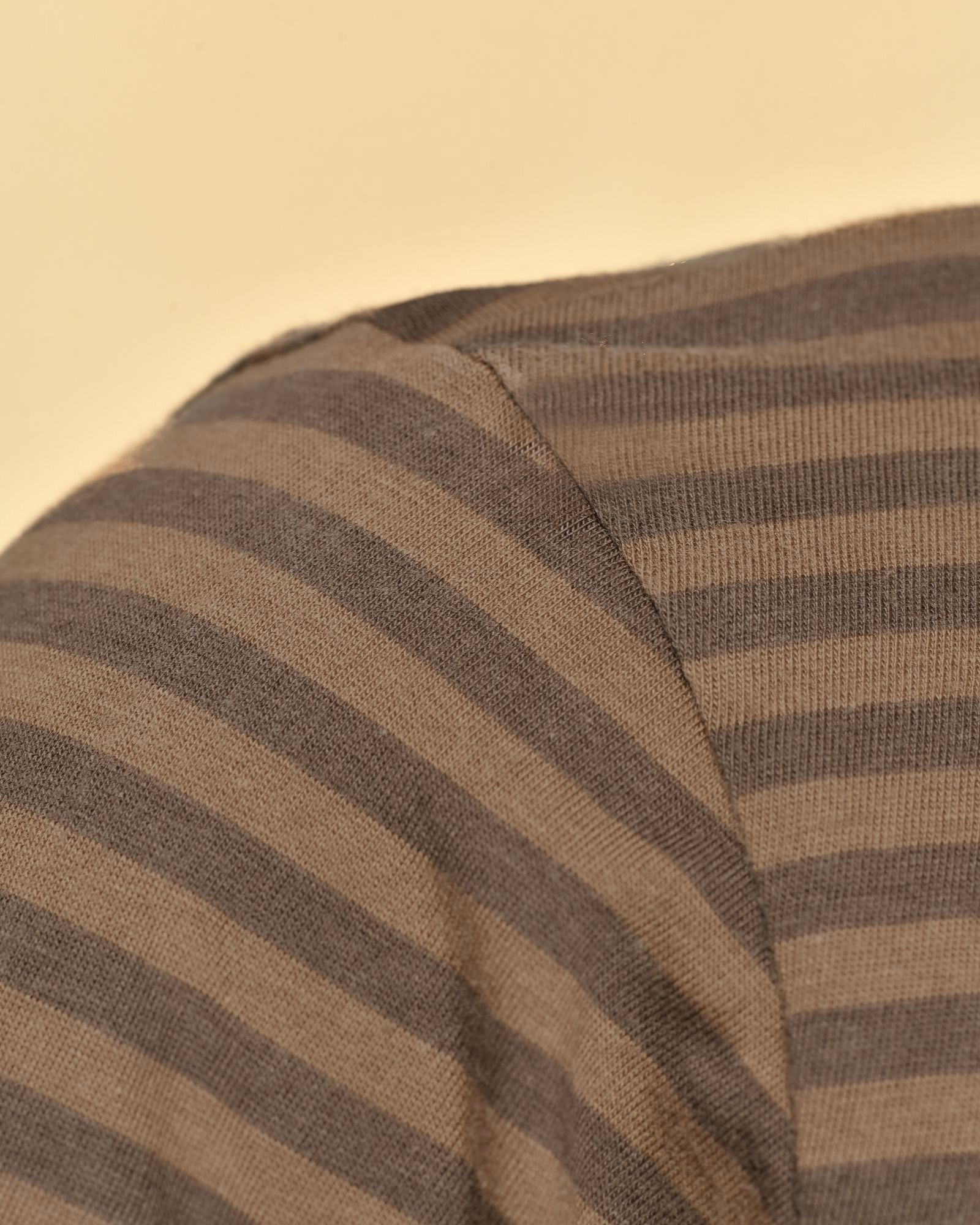 T-Shirt marron à rayures Diega