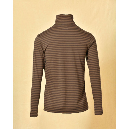 T-Shirt marron à rayures Diega