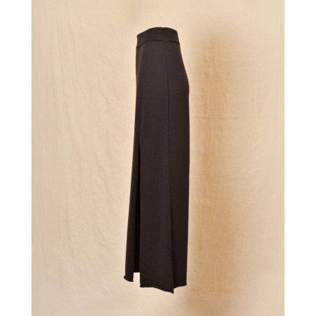 Jupe en cachemire marron Canessa