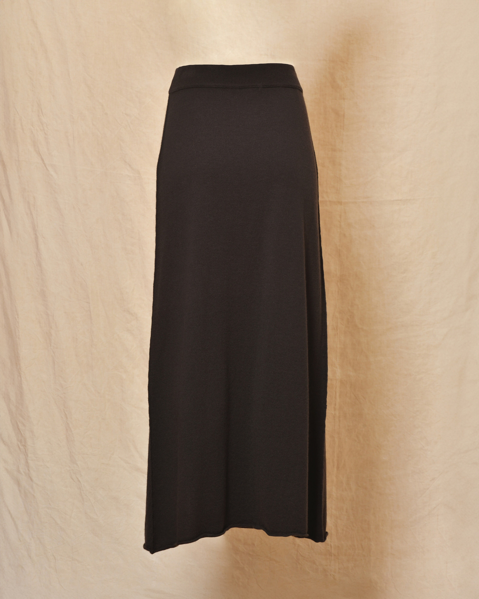 Jupe en cachemire marron Canessa