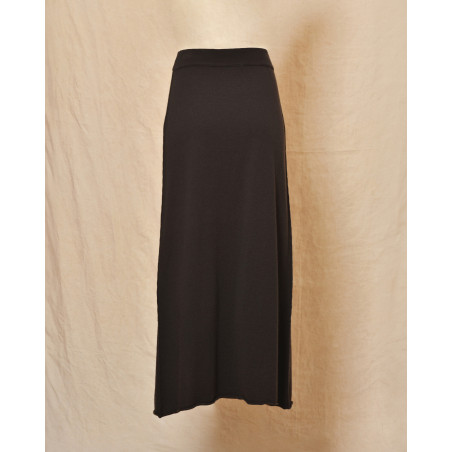 Jupe en cachemire marron Canessa