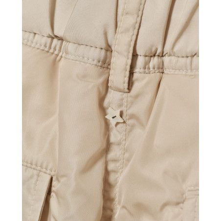 Pantalon cargo en tissu beige Lorena Antoniazzi