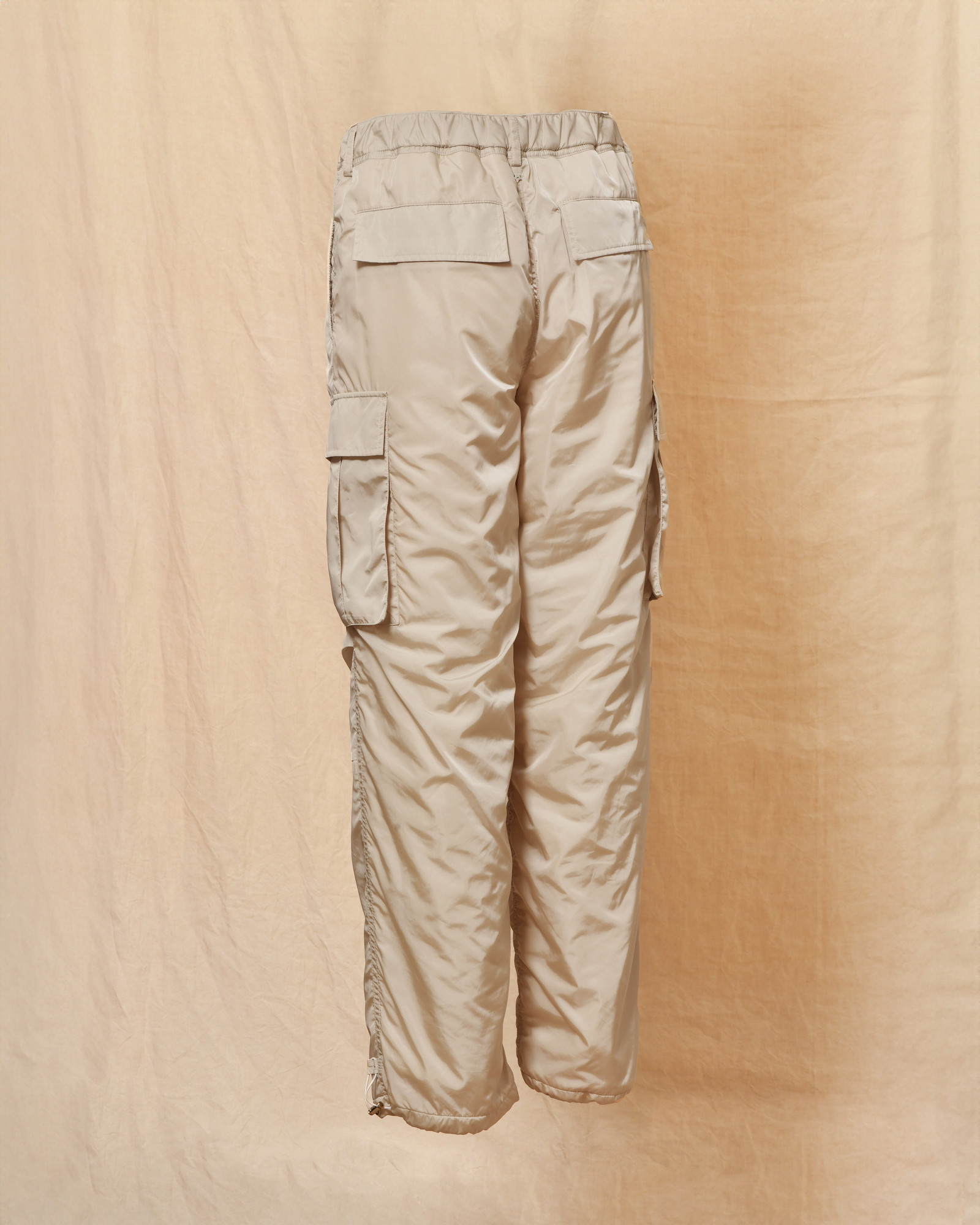 Pantalon cargo en tissu beige Lorena Antoniazzi