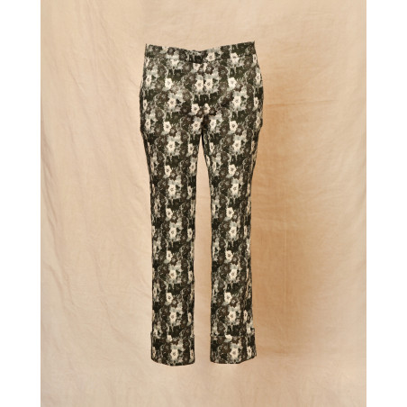 Pantalon kaki à motifs Blanca Luz