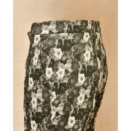 Pantalon kaki à motifs Blanca Luz
