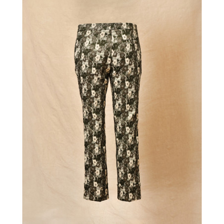 Pantalon kaki à motifs Blanca Luz
