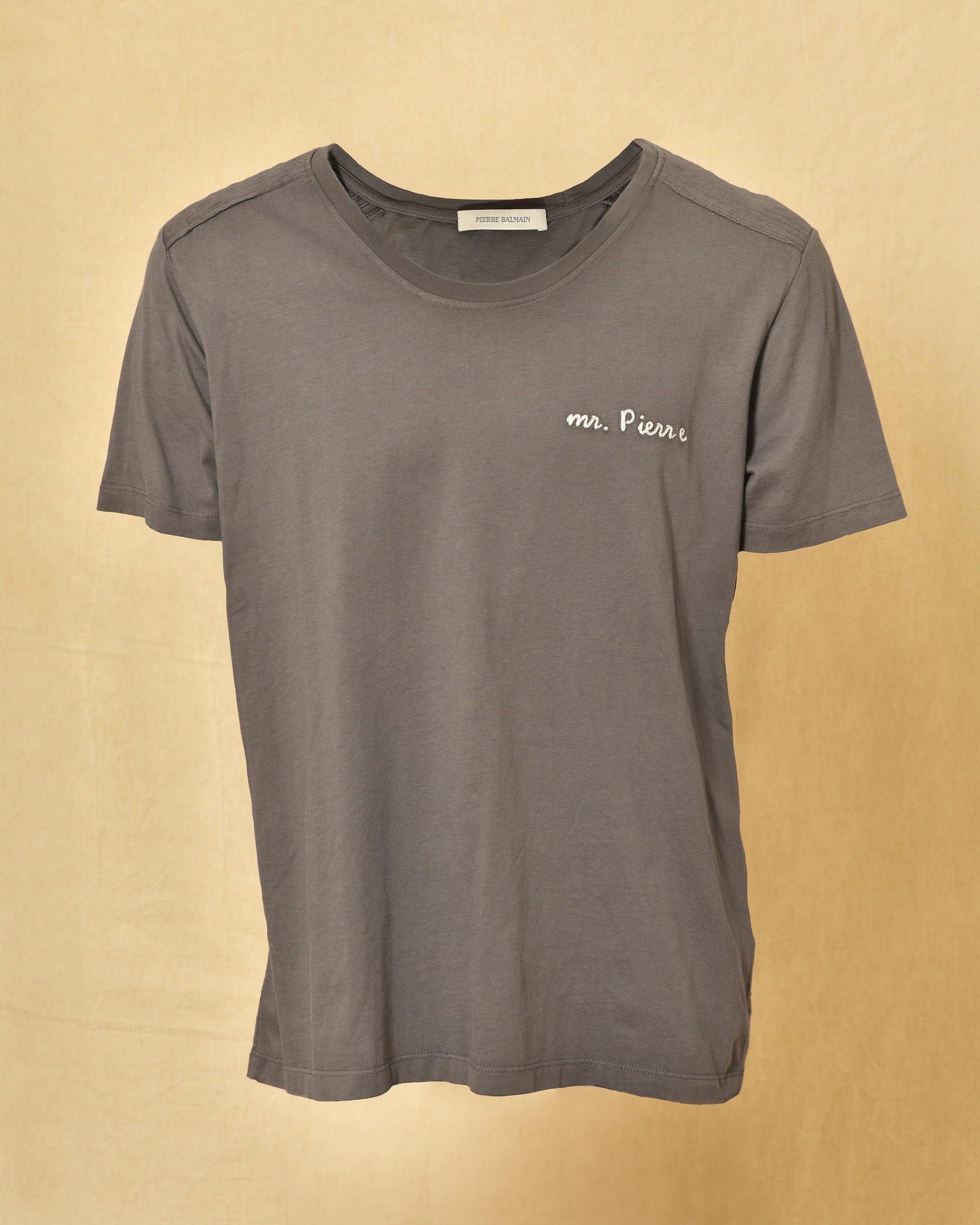 T-Shirt en coton gris Balmain