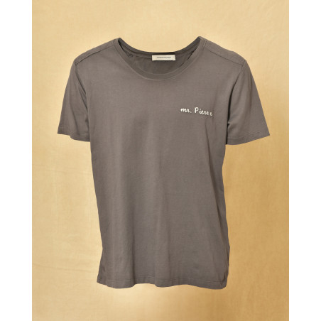 T-Shirt en coton gris Balmain