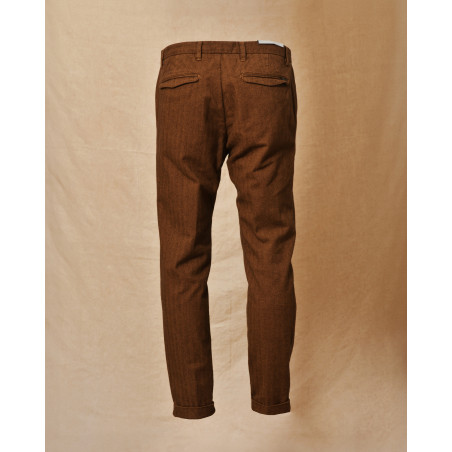 Pantalon en coton brique AT.P.CO