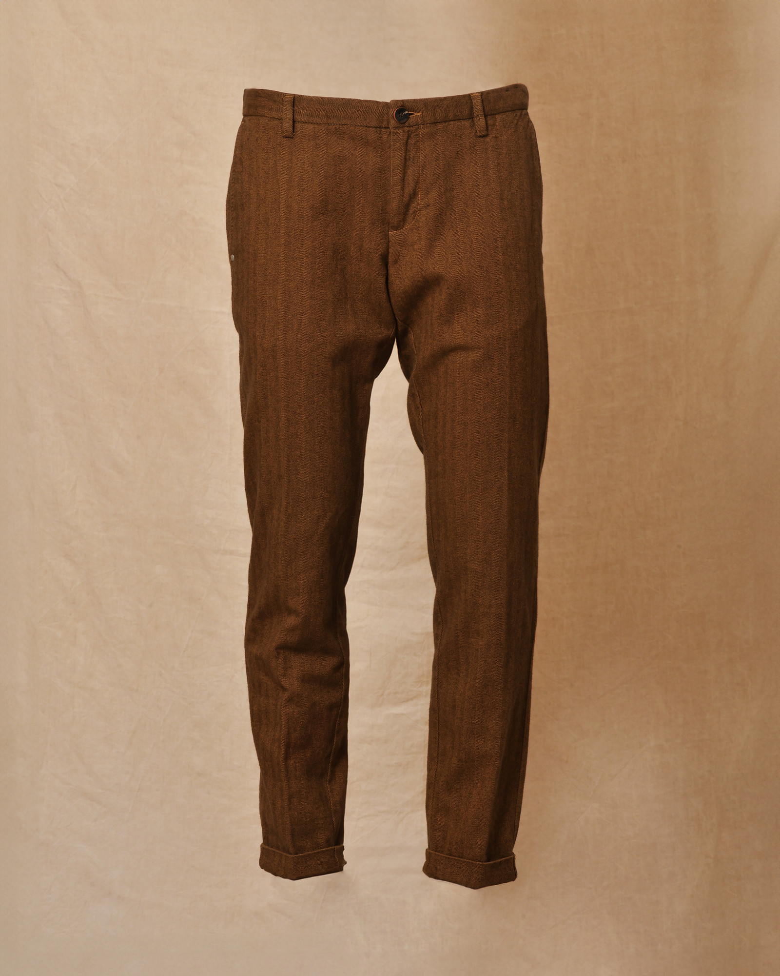 Pantalon en coton brique AT.P.CO