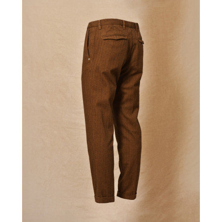 Pantalon en coton brique AT.P.CO
