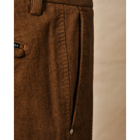 Pantalon en coton brique AT.P.CO
