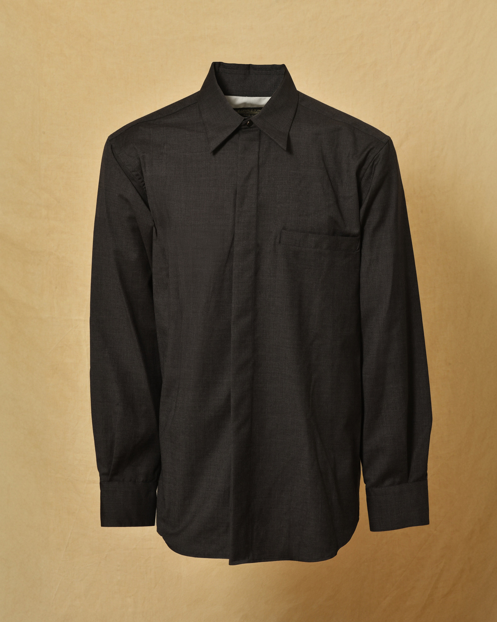 Chemise grise col français Pancaldi B