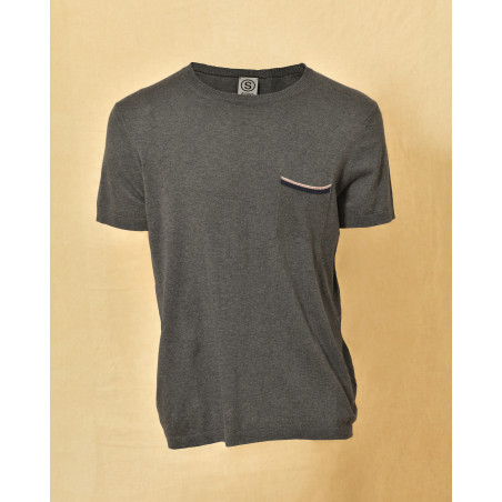 Maille en coton gris Soho