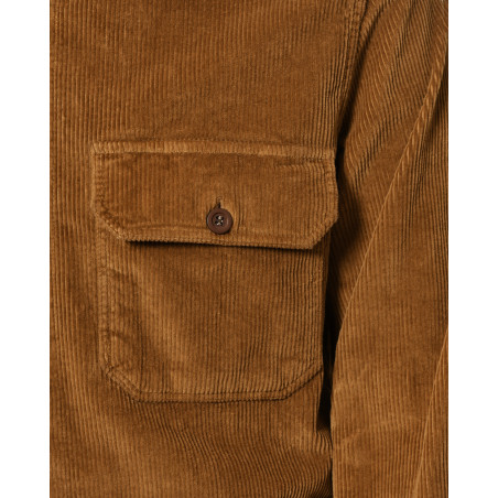 Chemise en velours cotelé camel Zero Construction