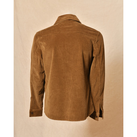 Chemise en velours cotelé camel Zero Construction