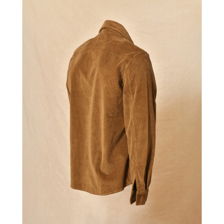 Chemise en velours cotelé camel Zero Construction