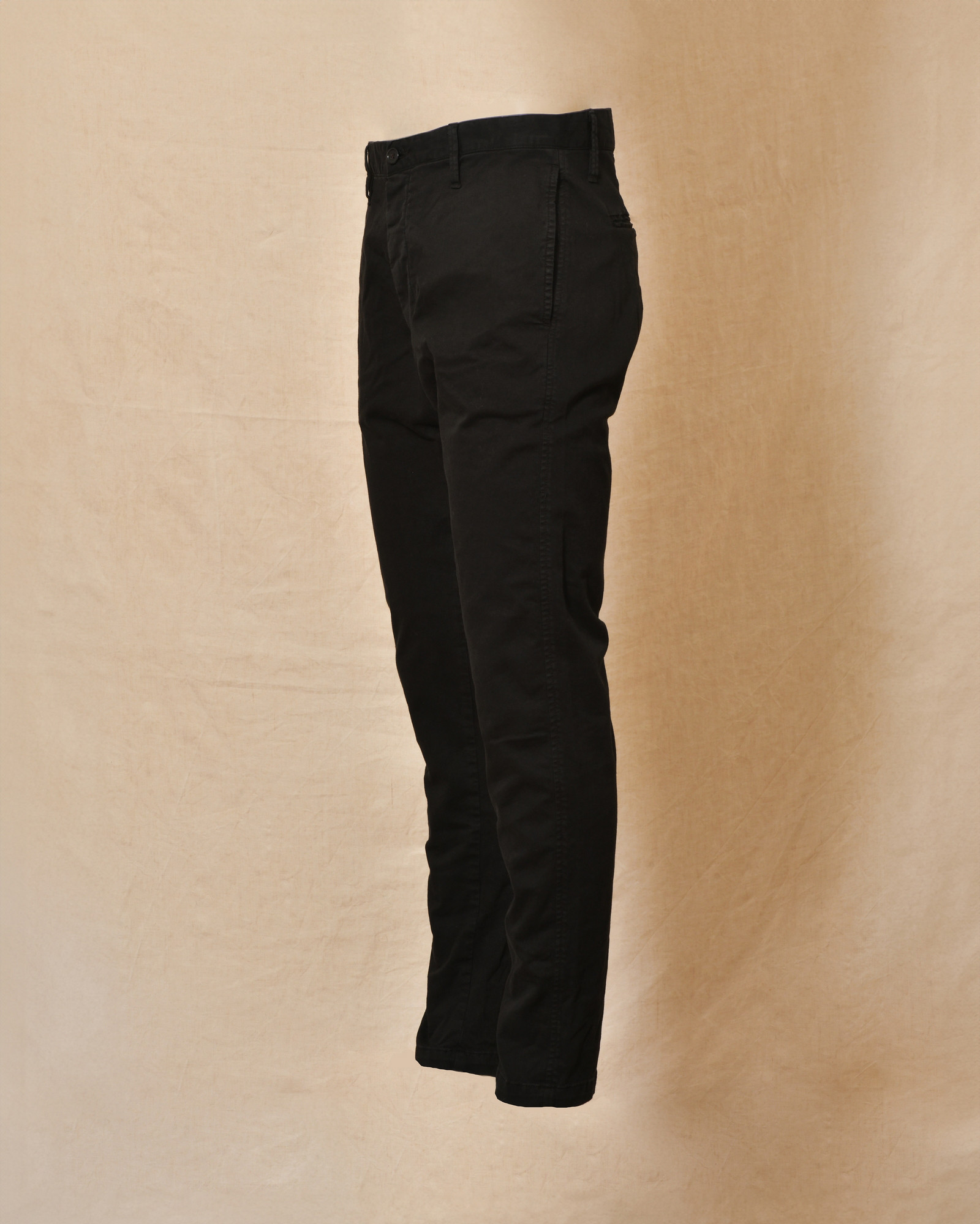 Pantalon en coton noir Maurizio Massimino