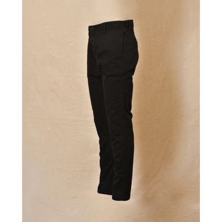 Pantalon en coton noir Maurizio Massimino