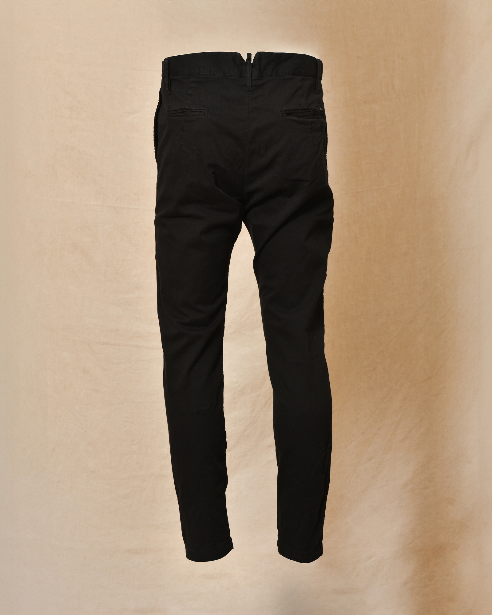 Pantalon en coton noir Maurizio Massimino