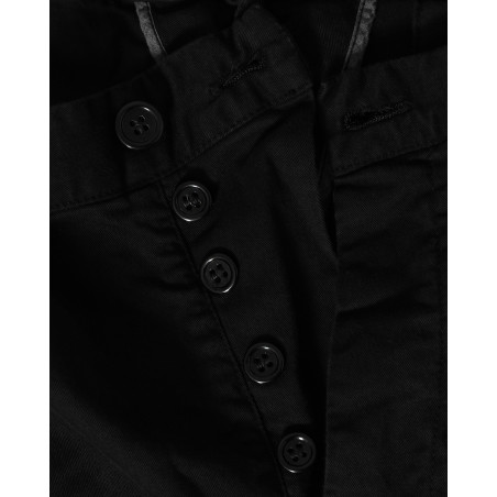 Pantalon en coton noir Maurizio Massimino