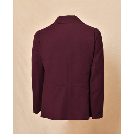 Veste en laine bordeaux John Galliano
