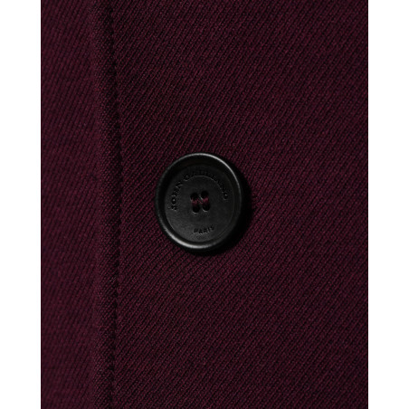 Veste en laine bordeaux John Galliano