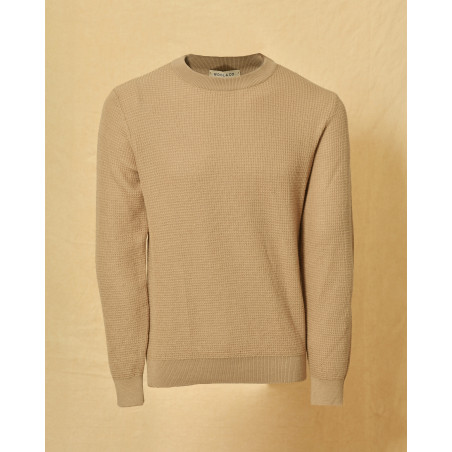 Pull en laine beige Wool & Co