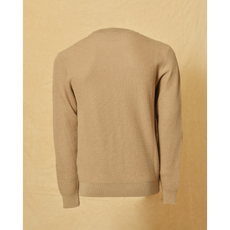 Pull en laine beige Wool & Co