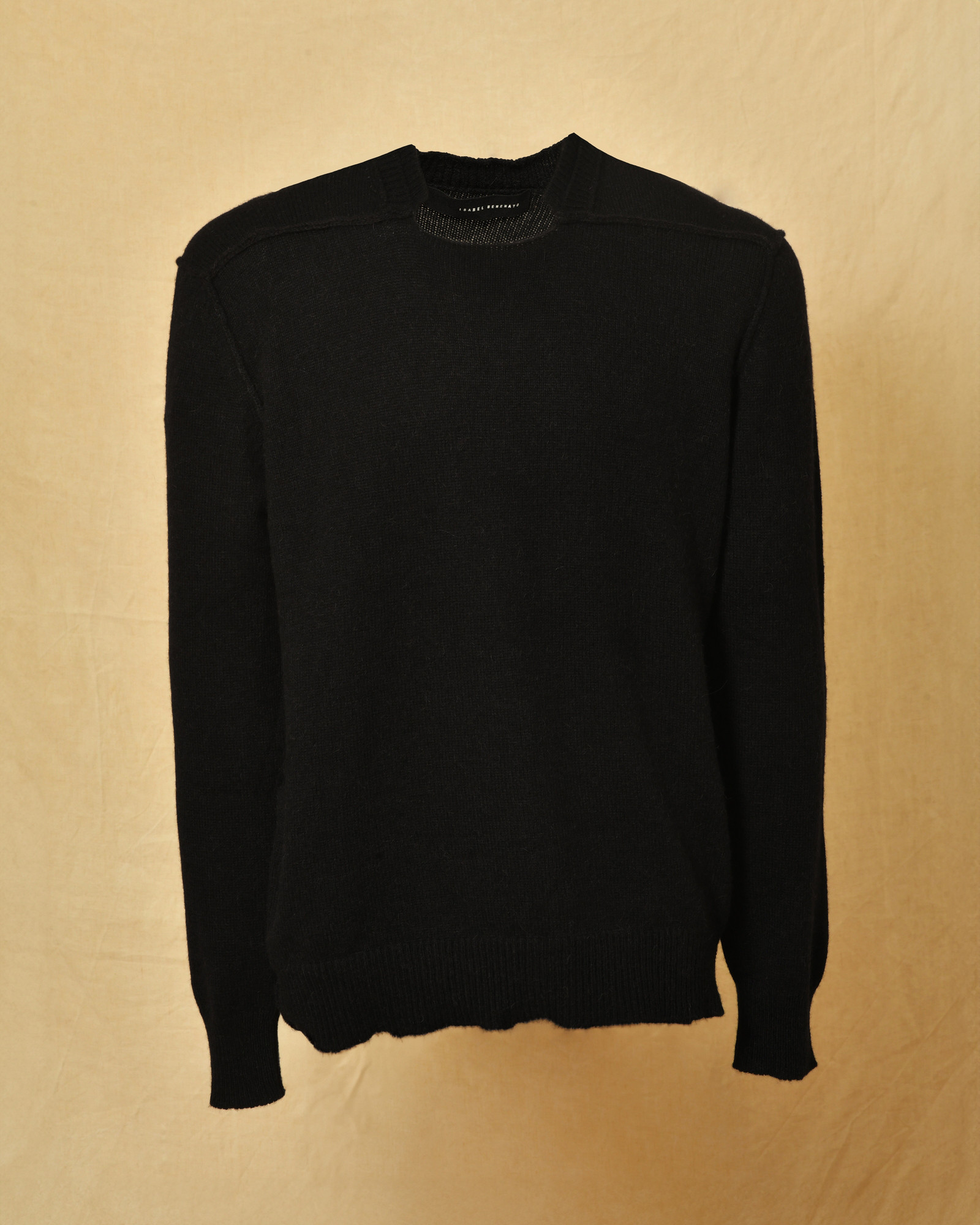 Pull en alpaga superfine noir Isabel Benenato