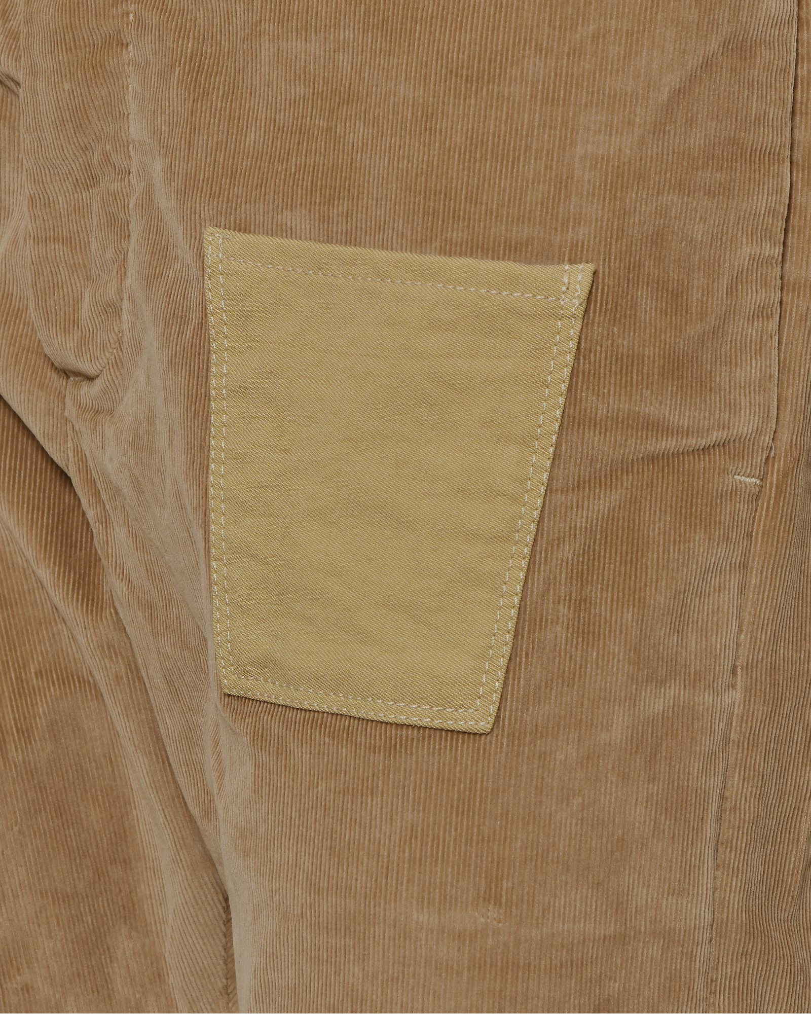 Pantalon en velours cotêlé beige Maurizio Massimino