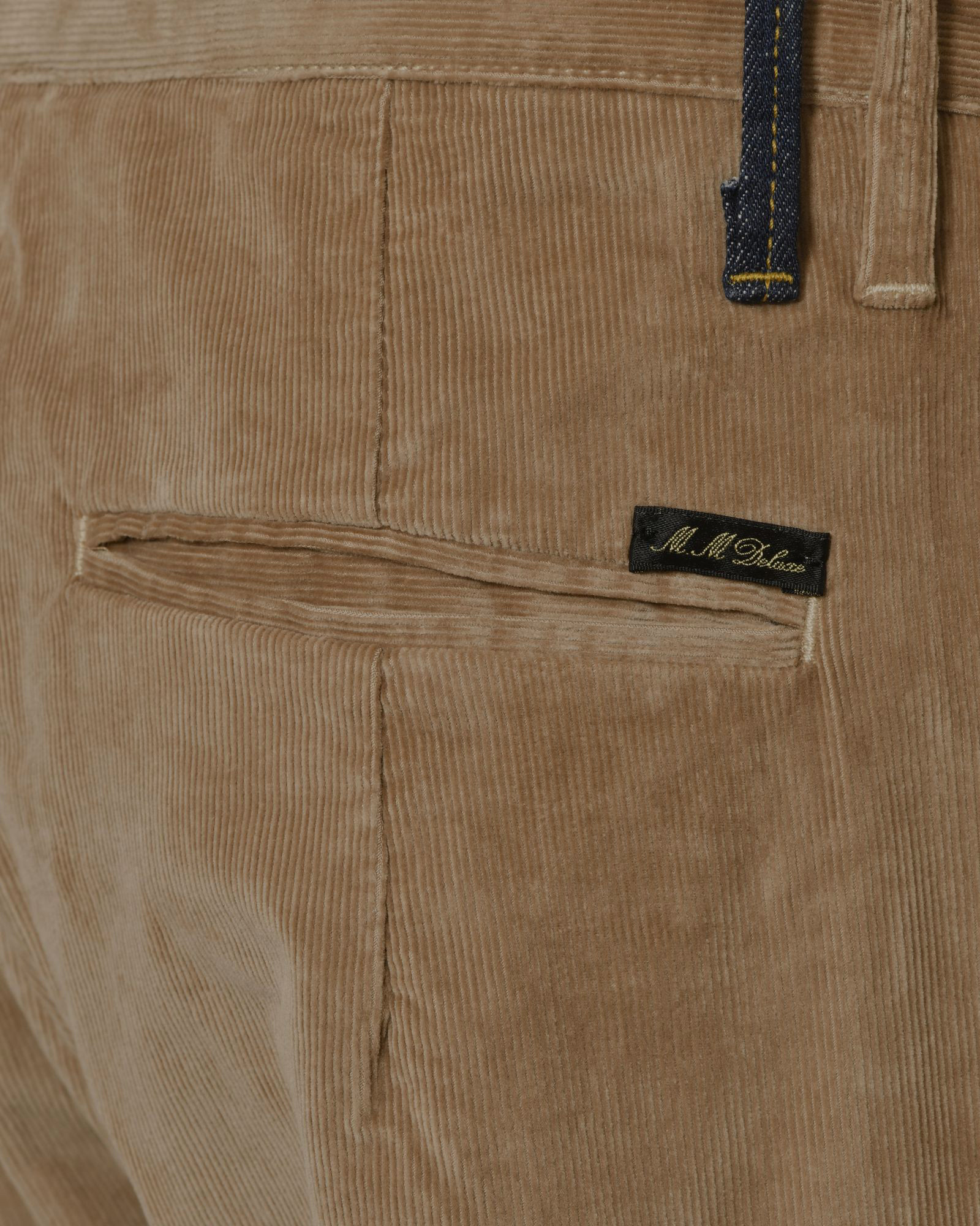 Pantalon en velours cotêlé beige Maurizio Massimino