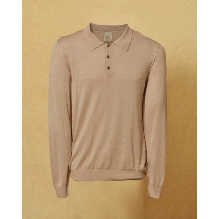 Pull en cachemire et viscose beige Manostorti
