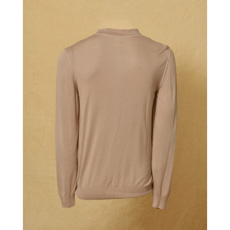 Pull en cachemire et viscose beige Manostorti