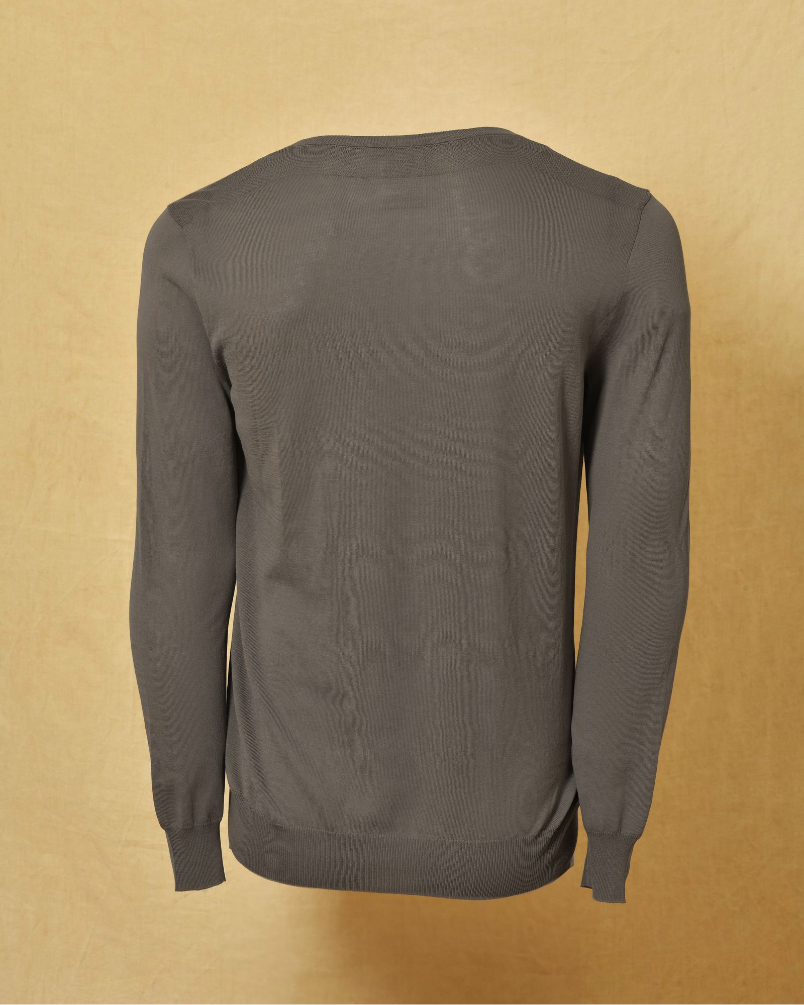 Pull en coton gris Manostorti