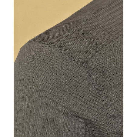 Pull en coton gris Manostorti