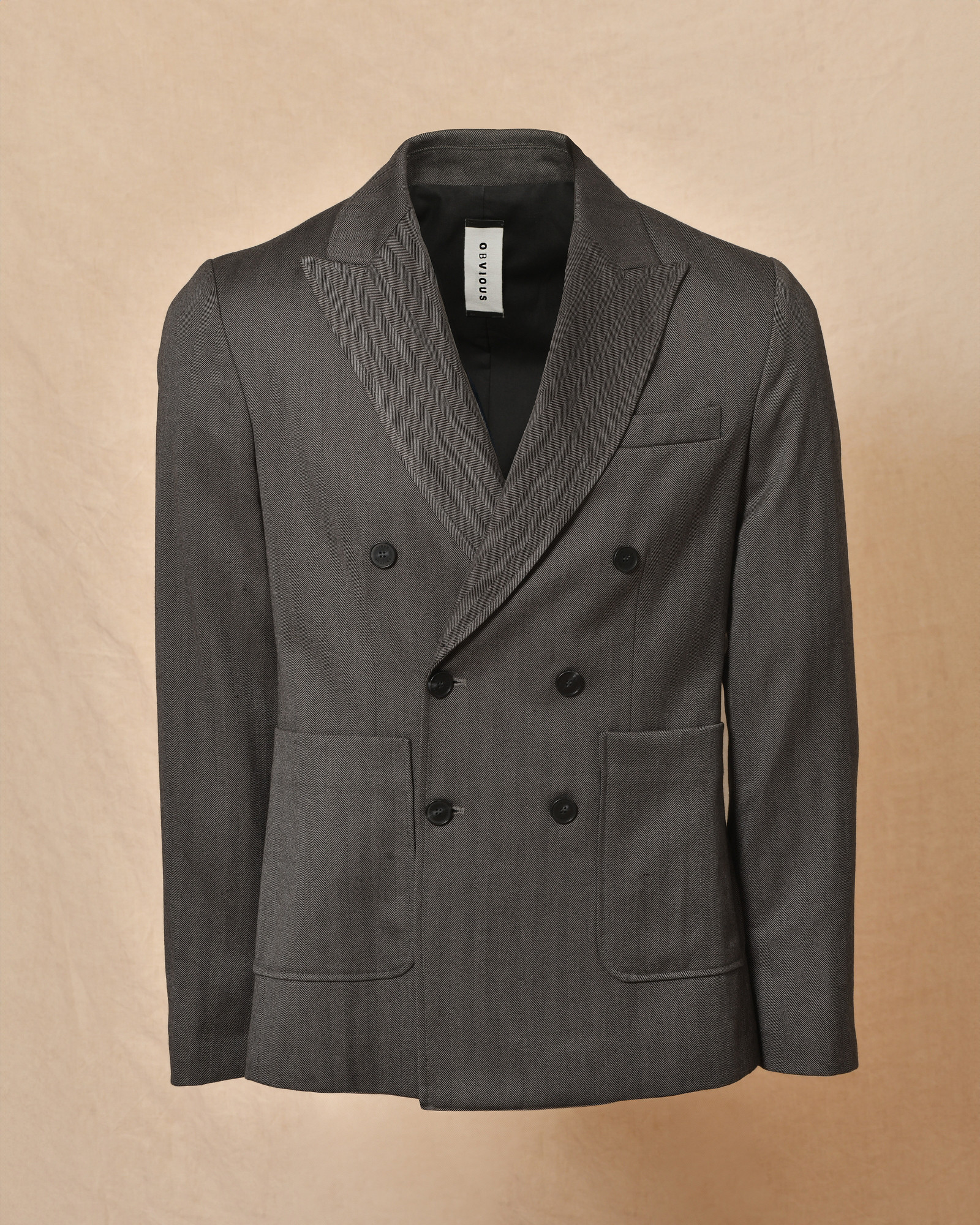 Veste croisée grise Obvious