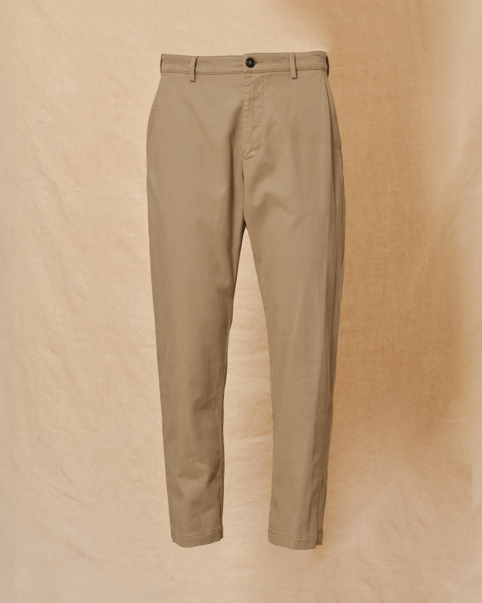 Pantalon en coton beige True NYC