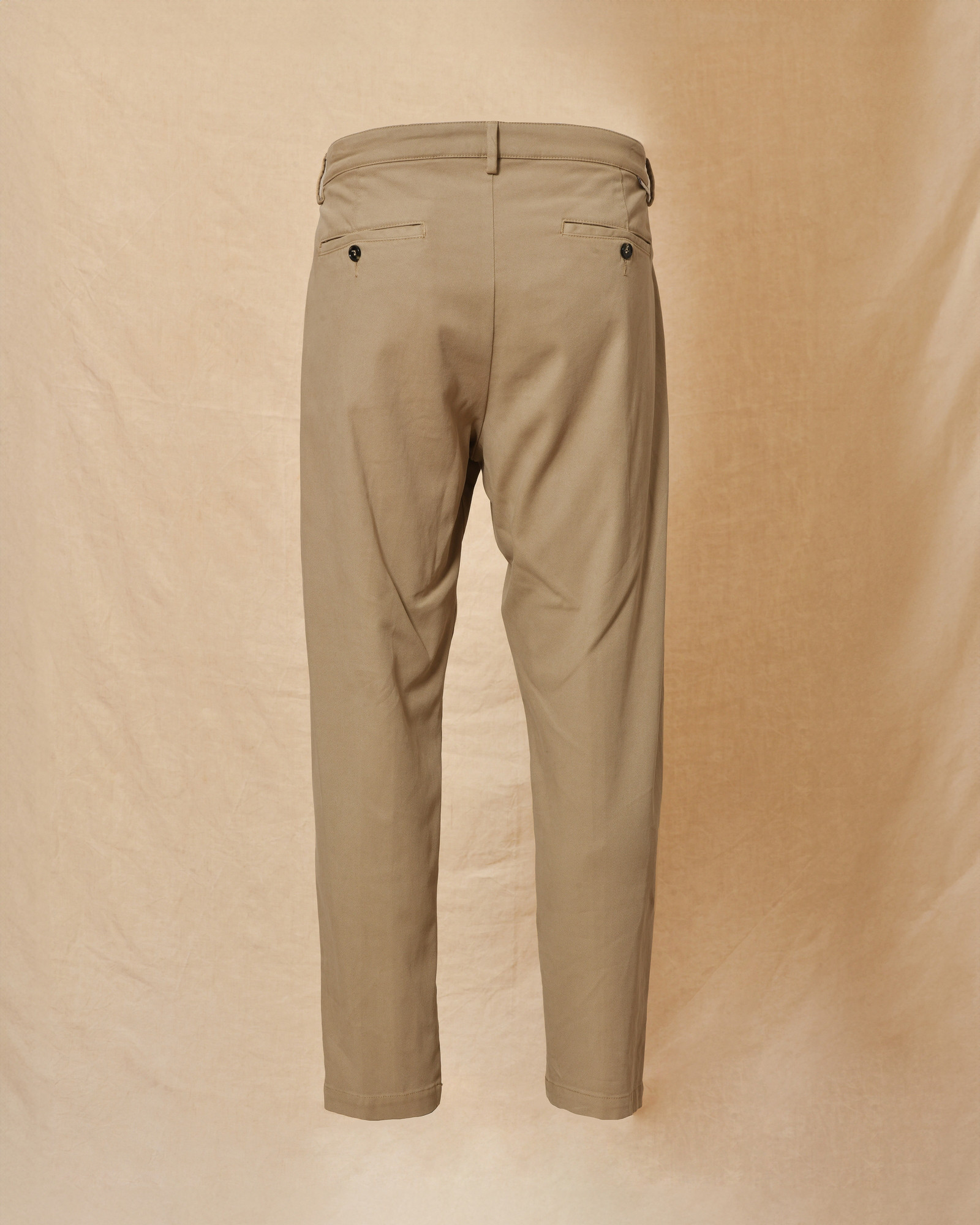 Pantalon en coton beige True NYC