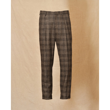 Pantalon en laine et coton marron Archives 18-20
