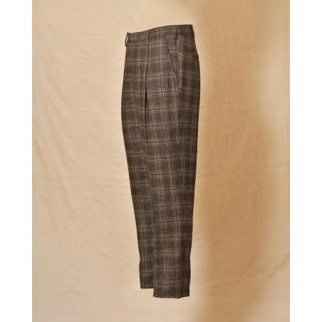 Pantalon en laine et coton marron Archives 18-20