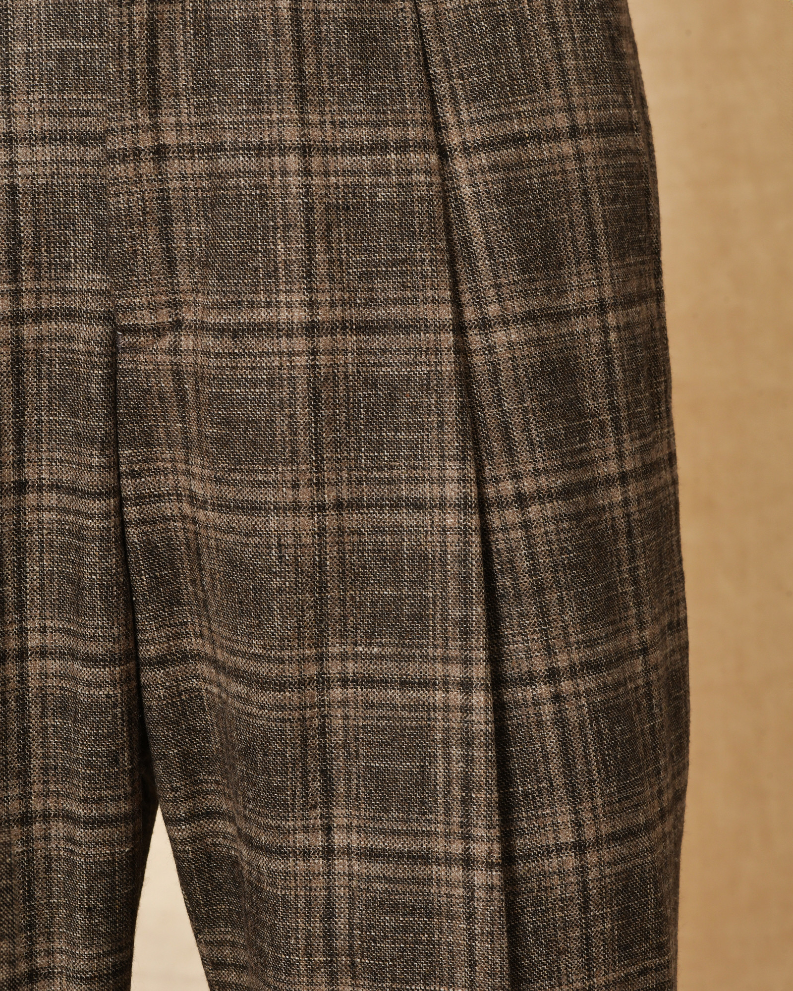 Pantalon en laine et coton marron Archives 18-20